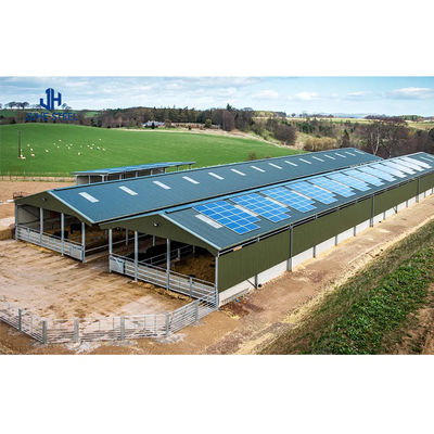 Casa de aço de folha única para abrigos de gado em edifícios agrícolas de metal