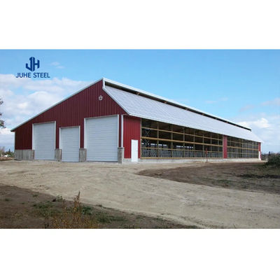 Casas pré-fabricadas para vacas/bovinos/caprinos/ovinos com estrutura principal de vigas de aço em forma de H