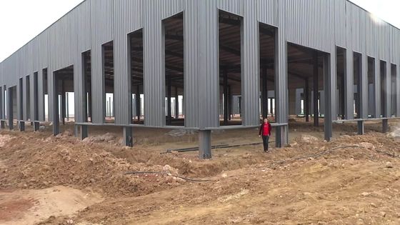 Construção de armazém de luz de largura larga pré-construída com janela de liga de alumínio