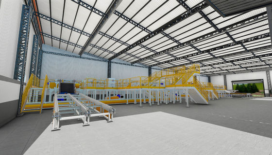 Construção de armazém de luz de largura larga pré-construída com janela de liga de alumínio