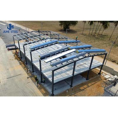 Q235B Janela de liga de alumínio Estrutura prática de aço Construção Estrutura de grelha de longa extensão