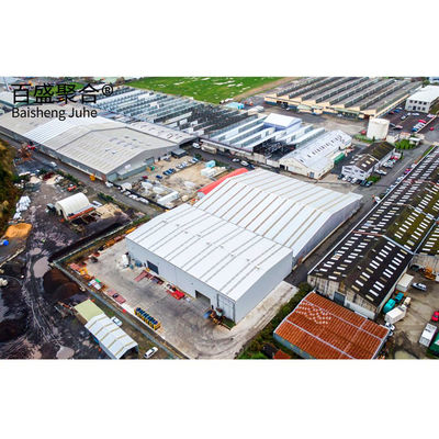 Edifício pré-fabricado resistente ao vento com estruturas de aço Q235 Q355B
