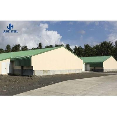 Q235Q345 Aço de baixo carbono Moderno Broiler Alimentação de aves de capoeira Parreira de criação de aves de capoeira Design Casa de frango portátil