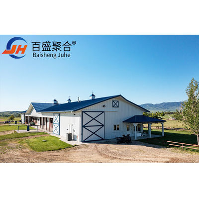 Estrutura de aço para estaleiros agrícolas Tecido para armazéns Construção de estruturas de metal