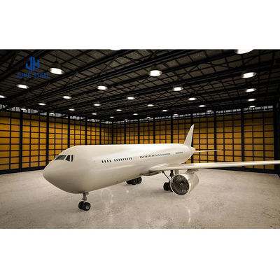 Hangar de aeronaves de estrutura pré-fabricada de aço com certificado ISO9001 2008/CE/BV