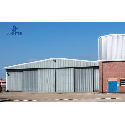 Hangar de aeronaves móveis Edifício de estruturas de aço com tolerância de janela de liga de alumínio ± 1%