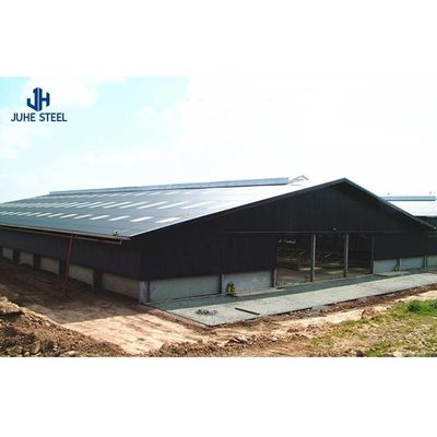 Estrutura de aço pré-fabricada Alto do celeiro de gado 2-10 metros Para casa de fazenda de porcos