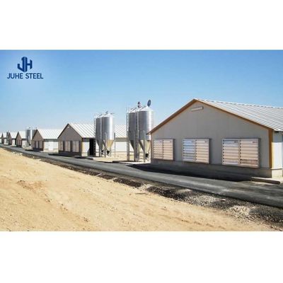 Estrutura de aço pré-fabricada Alto do celeiro de gado 2-10 metros Para casa de fazenda de porcos