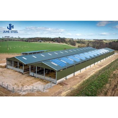 Estrutura de aço pré-fabricada Alto do celeiro de gado 2-10 metros Para casa de fazenda de porcos