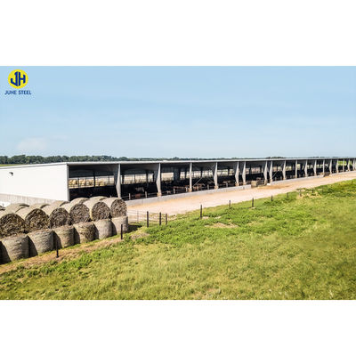 Q235B/Q345B Armazém agrícola de aço de baixo carbono com serviço de processamento de descolagem