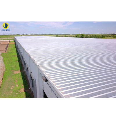 Estrutura de aço leve altamente flexível Tenda de gado para abrigo de gado comprimento 60-200m