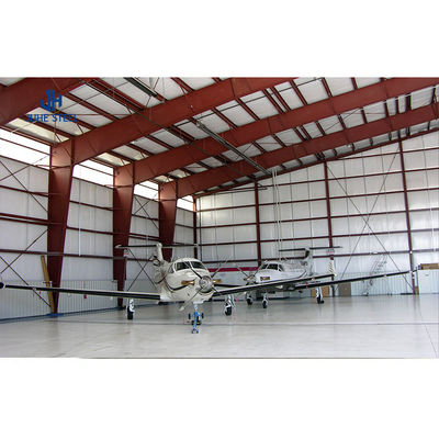 Prefabricated Large Span Insulated Metal Frame Aircraft Plane Hangar with Materials (Hangar de aviões com materiais)