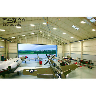 Espaço de estrutura de telhado Hangar de aço leve pré-fabricado para depósito de manutenção de aeronaves
