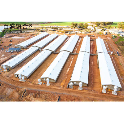 Estrutura de grelha de comprimento de onda Q235/Q345 Estrutura de aço pré-fabricada de aço com baixo teor de carbono