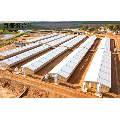 Estrutura de grelha de comprimento de onda Q235/Q345 Estrutura de aço pré-fabricada de aço com baixo teor de carbono