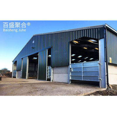 Estrutura de grelha de comprimento de onda Q235/Q345 Estrutura de aço pré-fabricada de aço com baixo teor de carbono