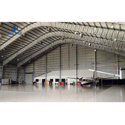 Q235B/Q345B Aço com baixo teor de carbono Estrutura metálica leve pré-fabricada Construção de hangares de aeronaves
