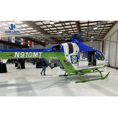 Q235B/Q345B Aço com baixo teor de carbono Estrutura metálica leve pré-fabricada Construção de hangares de aeronaves