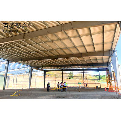 Edifício pré-fabricado Oficina de estruturas de aço leve com estrutura principal de vigas de aço em forma de H sólida