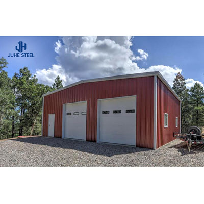 Q235B/Q345B Edifício de garagem de aço metálico de baixo carbono com estrutura pré-fabricada