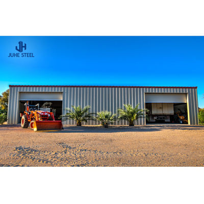 Q235B/Q345B Edifício de garagem de aço metálico de baixo carbono com estrutura pré-fabricada