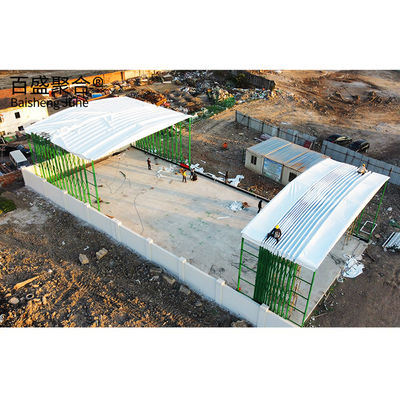 Material de aço Carport retrátil Garagem dobrável Tenda de toldo para caravana e carport