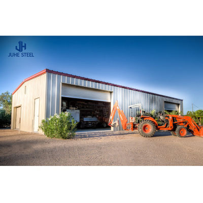 Casa pré-fabricada com viga de aço sólida em forma de H para estrutura de aço Garagem de automóveis