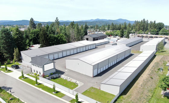 Estrutura de aço de janela de liga de alumínio Garagem para construção de edifícios convenientes