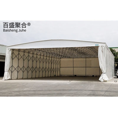 Tenda de cobertura dobrável exterior retrátil com forte resistência a impactos e grande tamanho