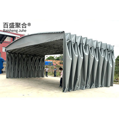 Tenda de garagem e túnel de carpinteiro personalizável com projeto retrátil