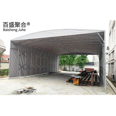 Tenda de garagem e túnel de carpinteiro personalizável com projeto retrátil