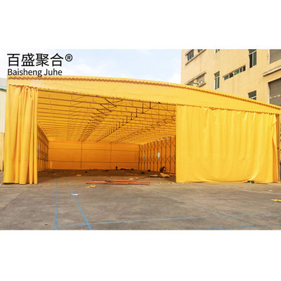 Fácil operação Tenda elétrica de empurrão e puxa para eventos de armazém ao ar livre personalizáveis