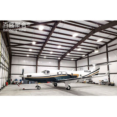 Q235/Q345B Estrutura de aço pré-fabricada de grau Hangar de aeronaves para armazém de armazenamento