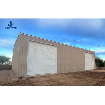 Q235B/Q345B Aço de baixo carbono 100*100*9m Armazém de aço pré-fabricado para oficina de hangares