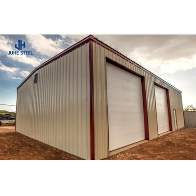 Q235B/Q345B Aço de baixo carbono 100*100*9m Armazém de aço pré-fabricado para oficina de hangares