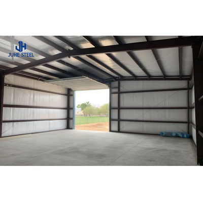 Q235B/Q345B Aço de baixo carbono 100*100*9m Armazém de aço pré-fabricado para oficina de hangares