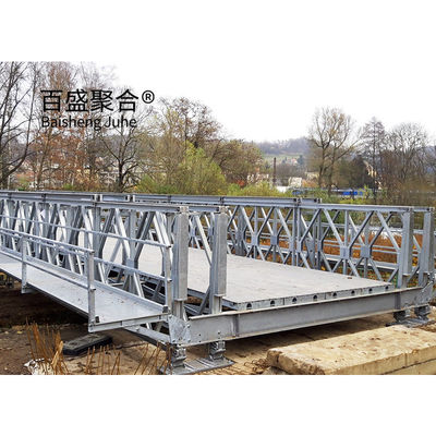 Ponte de metal para pedestres Ponte de aço para caminhantes de faixa única Largura de 4,2 m