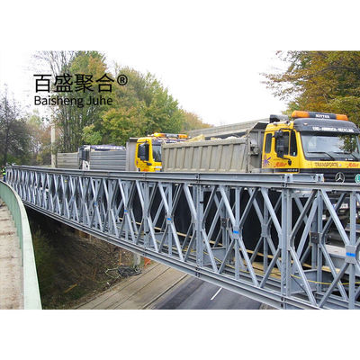Ponte de metal para pedestres Ponte de aço para caminhantes de faixa única Largura de 4,2 m