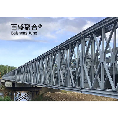 Ponte de metal para pedestres Ponte de aço para caminhantes de faixa única Largura de 4,2 m