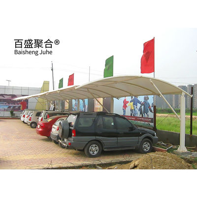 Carportes de estrutura de metal tratados por calor para estacionamento de carros em material resistente ao clima
