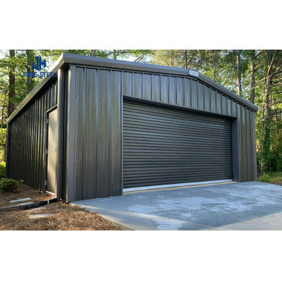 Garagem de estrutura de aço personalizada com janela pintada padrão ASTM