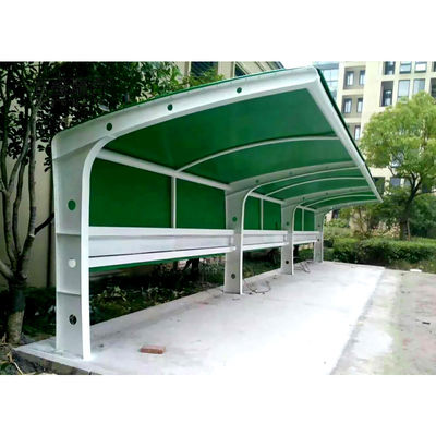 Carportes de estrutura de metal tratados por calor para estacionamento de carros em material resistente ao clima