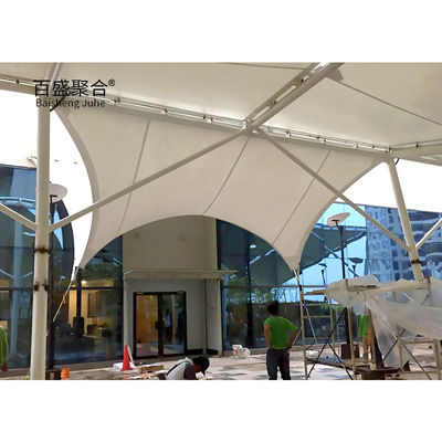 PTFE Tecido Arquitetônico Tenda Shade Shed Estrutura de Membrana Tensile Para Paisagem