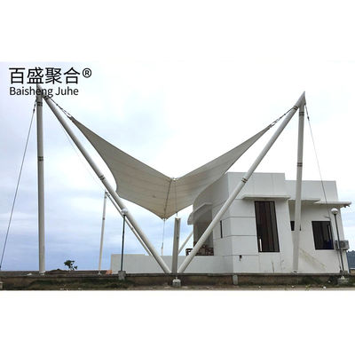 PTFE Tecido Arquitetônico Tenda Shade Shed Estrutura de Membrana Tensile Para Paisagem