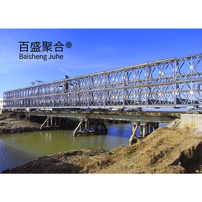 Ponte pedonal de aço HD200 Ponte para carril duplo 7.35m largura