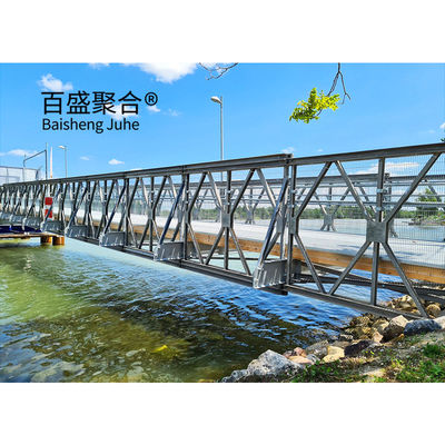 Ponte Modular Prefabricada Portátil HD200 com comprimento total de 15m-60m