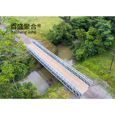 Ponte de estrutura de aço de painel galvanizado Q355 / grau 350 / ASTM A992 Ponte portátil de aço