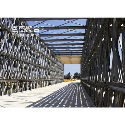 Ponte de estrutura de aço de painel galvanizado Q355 / grau 350 / ASTM A992 Ponte portátil de aço