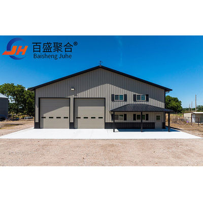 Estrutura de aço leve Quadro de garagem de metal com C.Z forma Purlin e fácil instalação