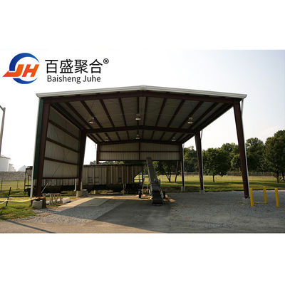 Modular Steel Structures Warehouse Design with Cutting Service Wind Load 200 Km/h Construção em aço